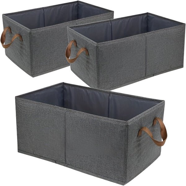 Faltbare Aufbewahrungskörbe – Praktisches 3-teiliges Set | Ideal für Kleidung, Spielzeug und mehr