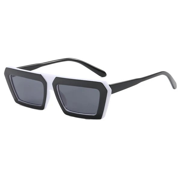 Damen modische Sonnenbrille mit markantem eckigen Rahmen und polarisierenden Gläsern