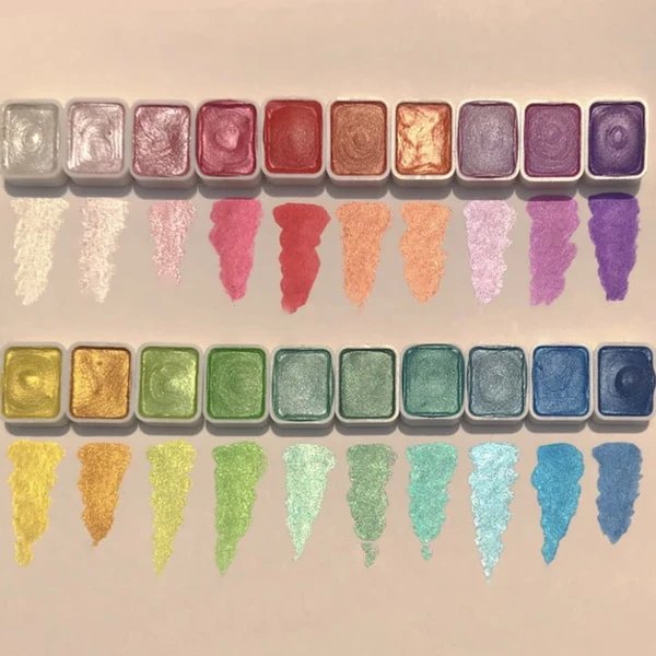 💥 Räumungsverkauf 😍🎨 20 Farben Aquarell Malkasten Hover Image