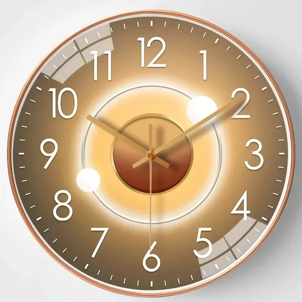 SilentTime - Digitale Wanduhr im klassischen Stil - 8 Zoll