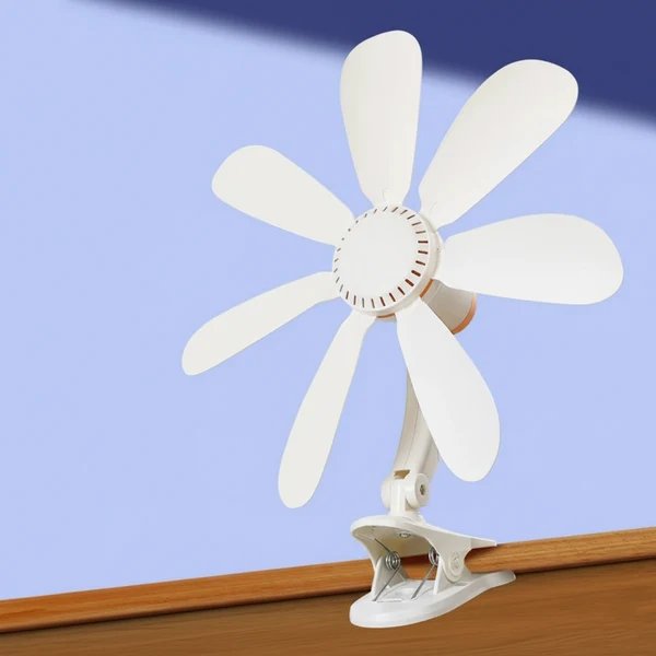 Tragbarer Clip-On Tisch- & Nachttischventilator
