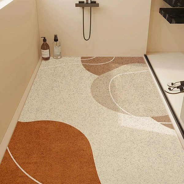 Zeitgenössische rutschfeste Badezimmervorlage