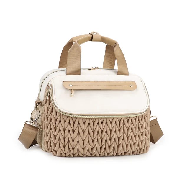 Modische Wickeltasche mit Eleganter Flechtoptik