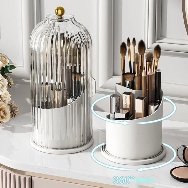 360° Organizer Drehbar Praktisch Elegant Für Ihre Make-up-Pinsel