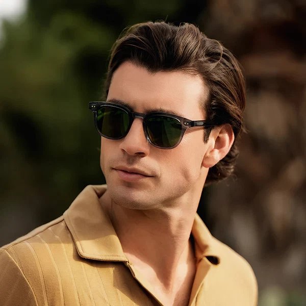 Damen Runde Sonnenbrille mit stilvollem Muster und UV-Schutz