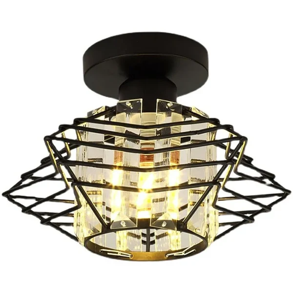 Moderne Kristall-Deckenleuchte – Elegante Nordische Deckenlampe für Wohnzimmer und Flur