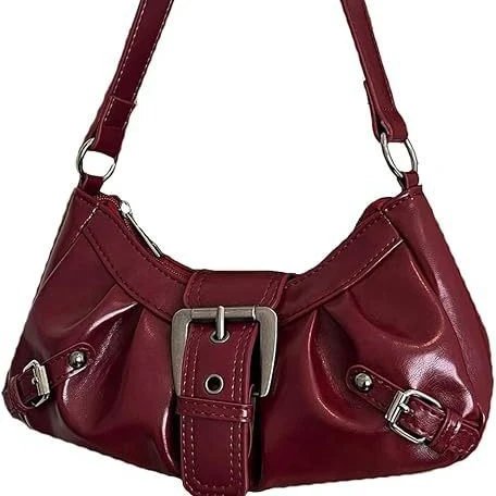 Schultertasche mit Trendigem Design und Dekorativem Schnallenverschluss Hover Image