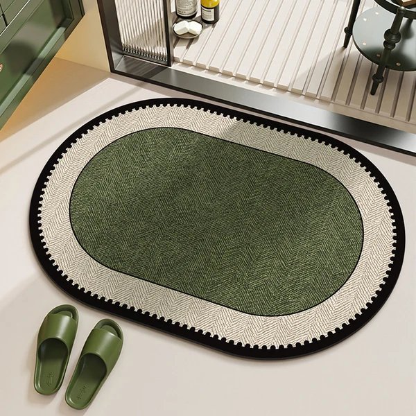 Elegante Fischgrätenmuster-Teppich Bodenbelag Hover Image