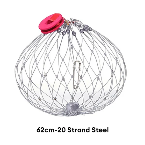 Zusammenklappbares Easy Open Trap Stahl Angelsnetz