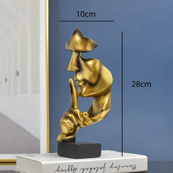 Silent Thinker Abstraktes Gesicht Wohnkultur