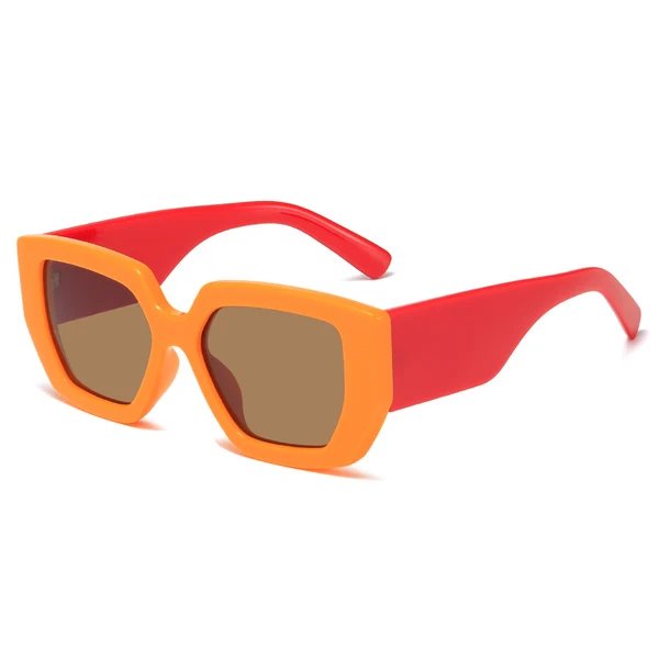 Damen Extravagante Geometrische Sonnenbrille