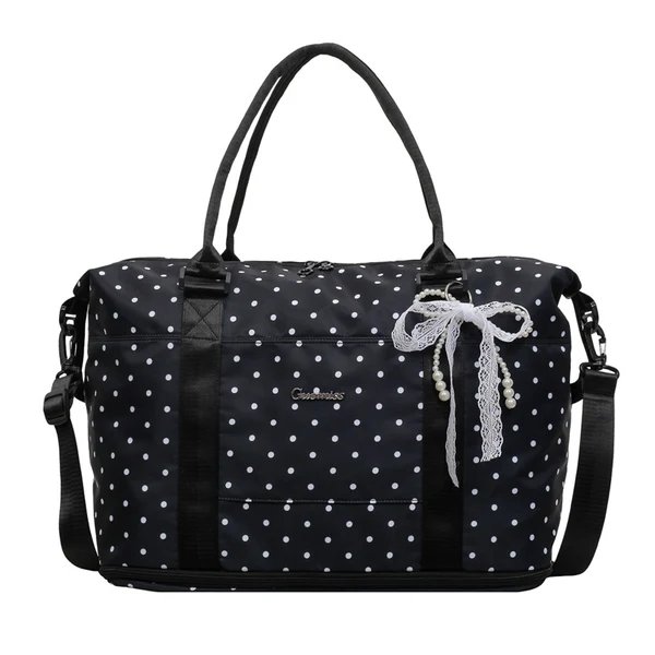 Stylische gepunktete Reisetasche