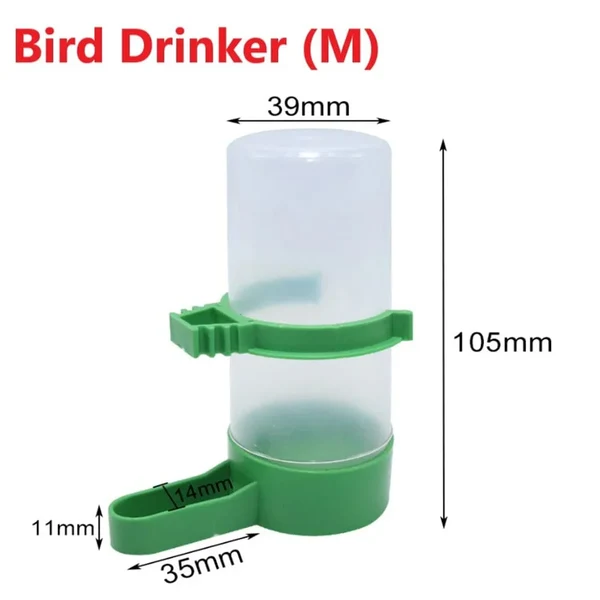 1/2/4PCS Vogeltränke Kunststoff Futter Wasser Fütterung Automatischer Trinknapf Papagei Haustier Papagei Trinkbecher Schalen Haustier Vogelbedarf