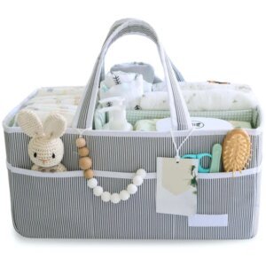Damen multifunktionale Wickeltasche mit Fächern für Windeln und Pflegeprodukte Hover Image