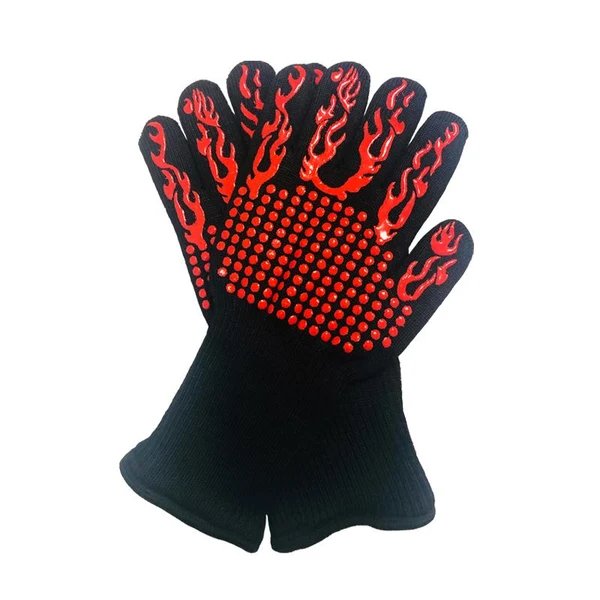 Bequee professionelle Grillhandschuhe hitzebeständige Handschuhe - 1 Paar Hover Image