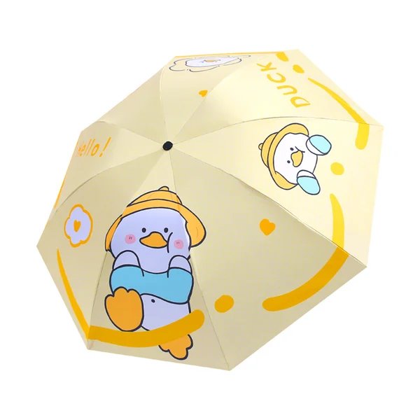 Damen Falt-Regenschirm mit niedlichem Tierdesign
