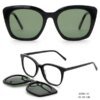 Damen Retro-inspirierte Sonnenbrille mit abnehmbaren Gläsern