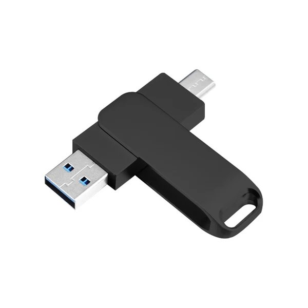 Dual-Connector USB 3.0 Flash-Laufwerk mit ergonomischem Design Hover Image