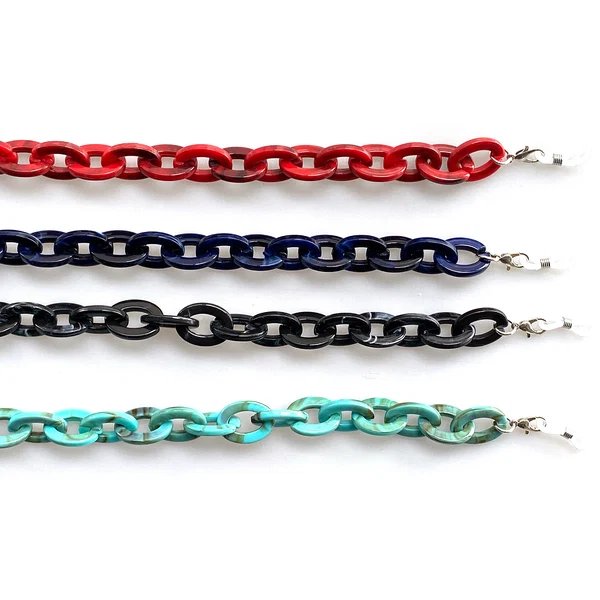 Oversized Chunky Acryl Brillen Kette
