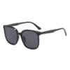 Damen moderne Quadratische Sonnenbrille mit UV-Schutz und schmalen Bügeln