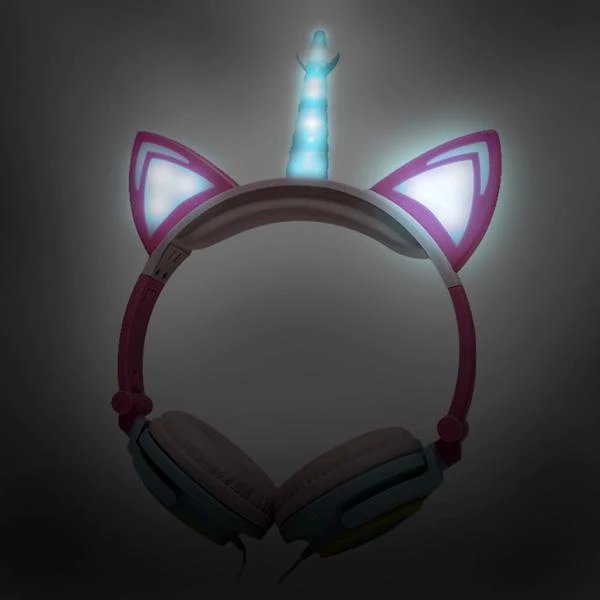 Glitzernde Einhorn Kopfhörer Hover Image