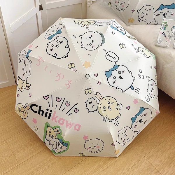 Damen Faltbarer Regenschirm mit niedlichen Cartoon-Motiven