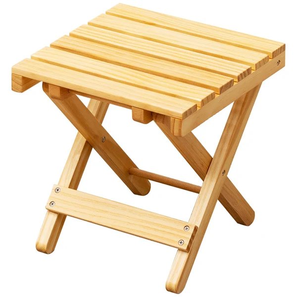 Klappbarer Hocker Aus Nachhaltigem Holz