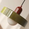 Bunte Bauhaus-Glaspendelleuchte – Moderne Designleuchte für Wohn- und Esszimmer