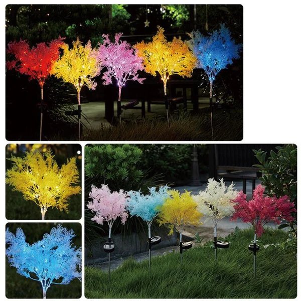 Modern Kreative Farbige Simulation Nebel Solar LED Außenbereich Terrasse Rasen Boden Einsetzen Landschaft Licht Hover Image