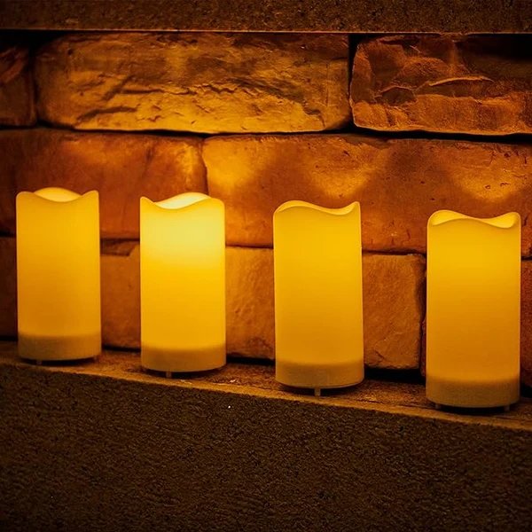 Flammenlose geschmolzene Kerzen
