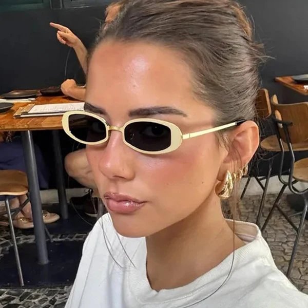 Damen modische optische Brille mit elegantem Metallrahmen und feinen Akzenten