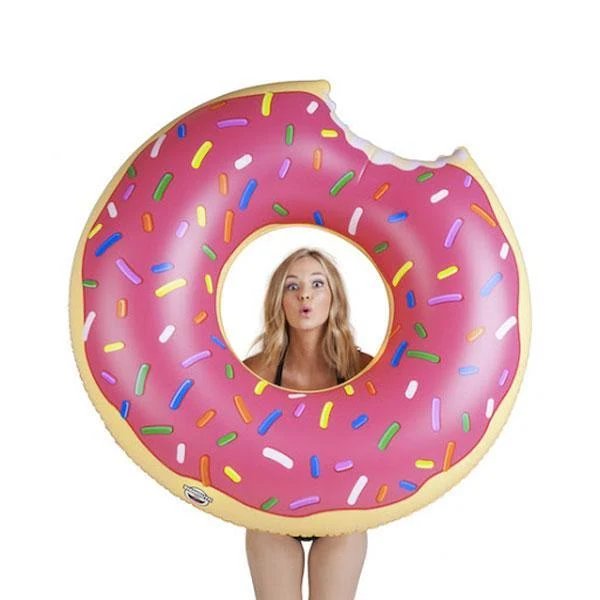 Giant Donut Pool Float Hover Image