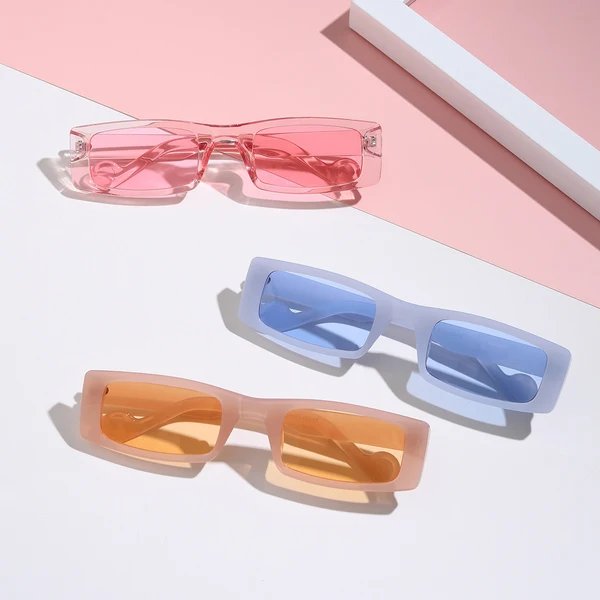 Damen modische rechteckige Sonnenbrille im innovativen Design