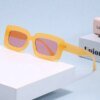 Damen futuristische Quadratische Sonnenbrille