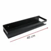Moderne schwarze Wandregale