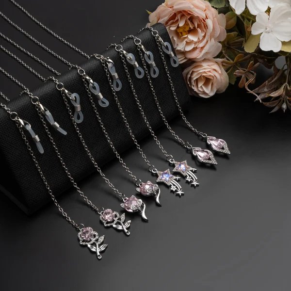 Floral Charm Brillen Kette