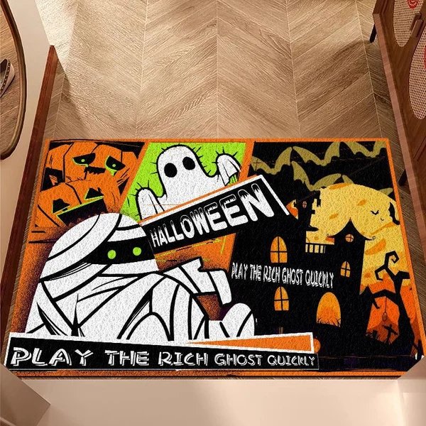 Halloween-Themen dekorativer Fußmatte Hover Image