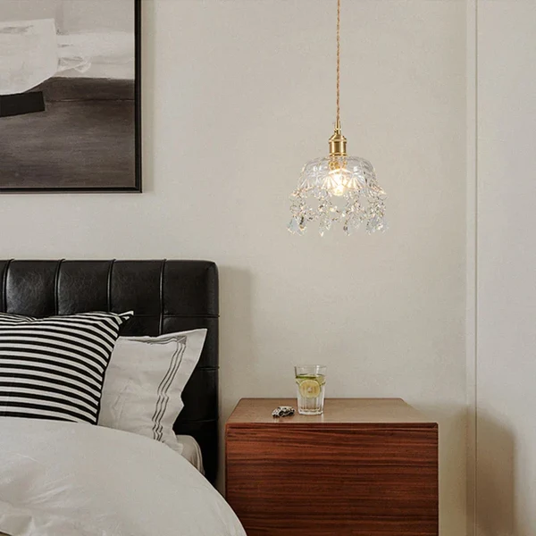 Moderne Glas Pendelleuchte – Kristallklares Design für Wohnzimmer & Esszimmer