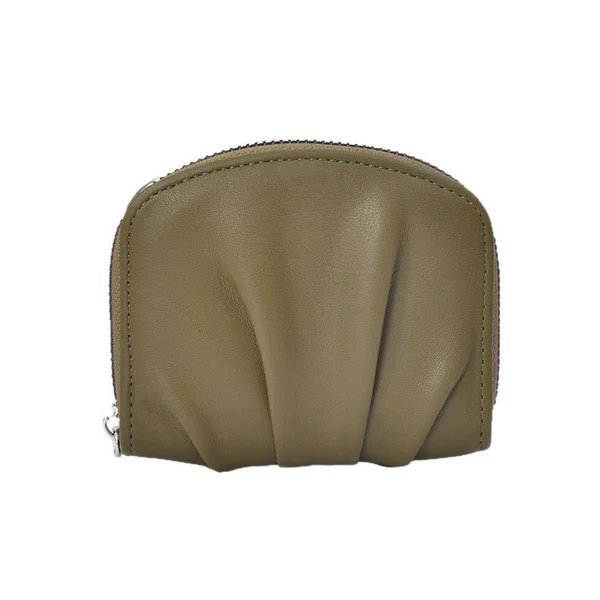 Elegante strukturierte Leder-Münztasche Hover Image