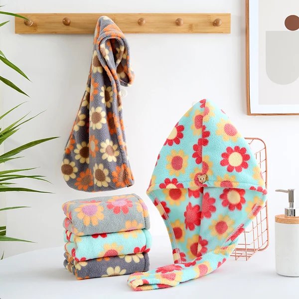 Damen Haarturban aus kuscheligem Mikrofleece Hover Image