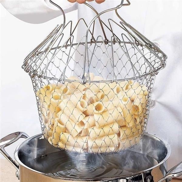 12-in-1 Flexibles Küchenkorb Edelstahl