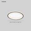 LunaNova – Moderne LED-Deckenleuchte aus Metall/Acryl für Wohn- und Schlafzimmer, ack/Weißes Design
