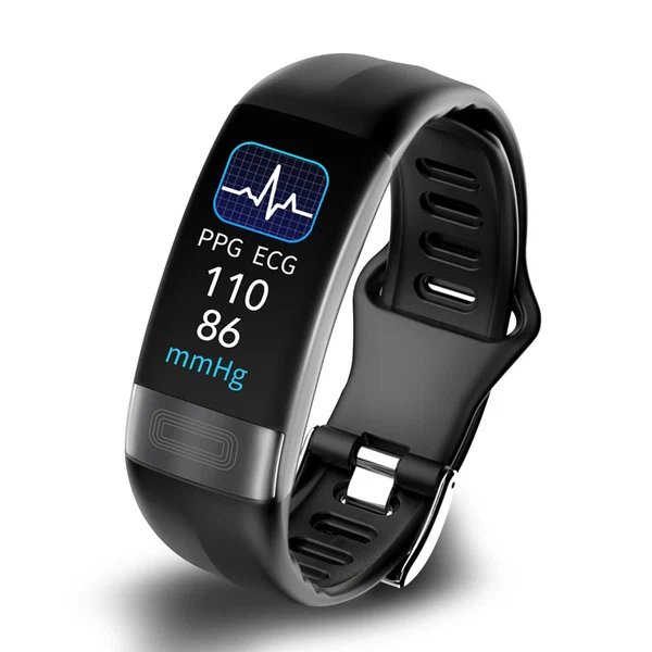 Smartes Gesundheitsarmband | Blutdruck, EKG, SpO2, Schlaf | Mehrere Farben
