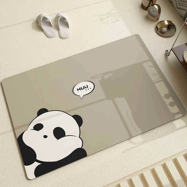 Adorable Panda-Themen Bereichsmatte Hover Image