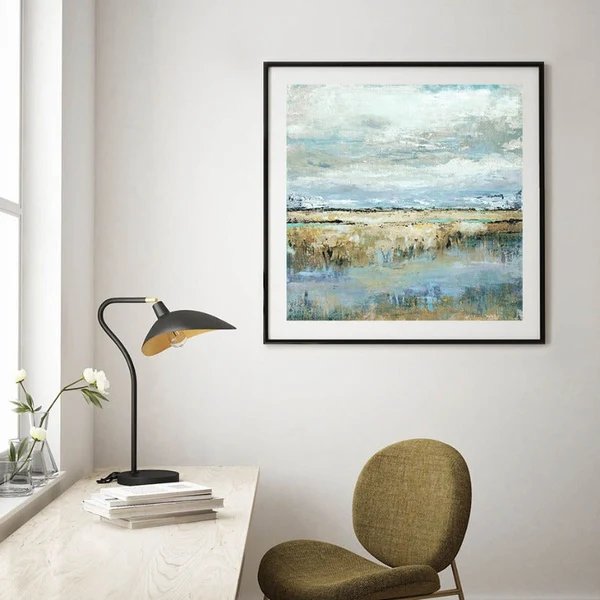 Vintage abstraktes Ölgemälde Poster Leinwand Hover Image