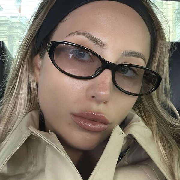 Damen modische Brille im eleganten Retro-Stil