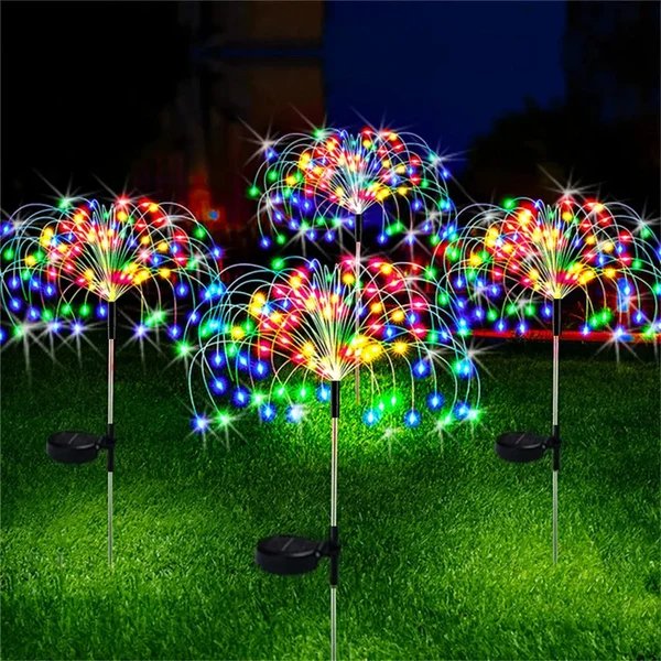 LED Solar Feuerwerk Fee Außenwegbeleuchtung