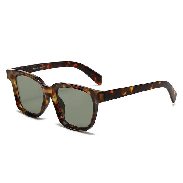 Damen elegante quadratische Sonnenbrille mit UV-Schutz und stabilem Rahmen