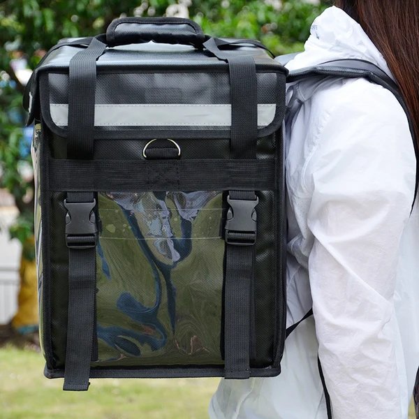 Damen Große Kühltasche mit isolierendem Deckel und Tragegriffen Hover Image