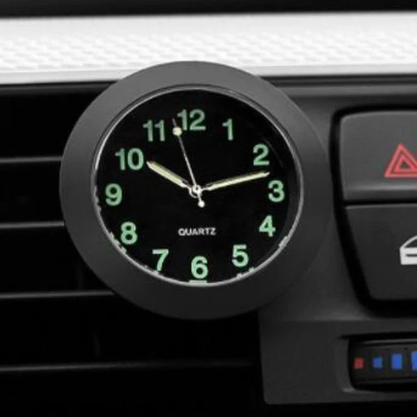 AutoTime Mini Analog Uhr – Selbstklebendes und stilvolles Design für Auto-Innenraum